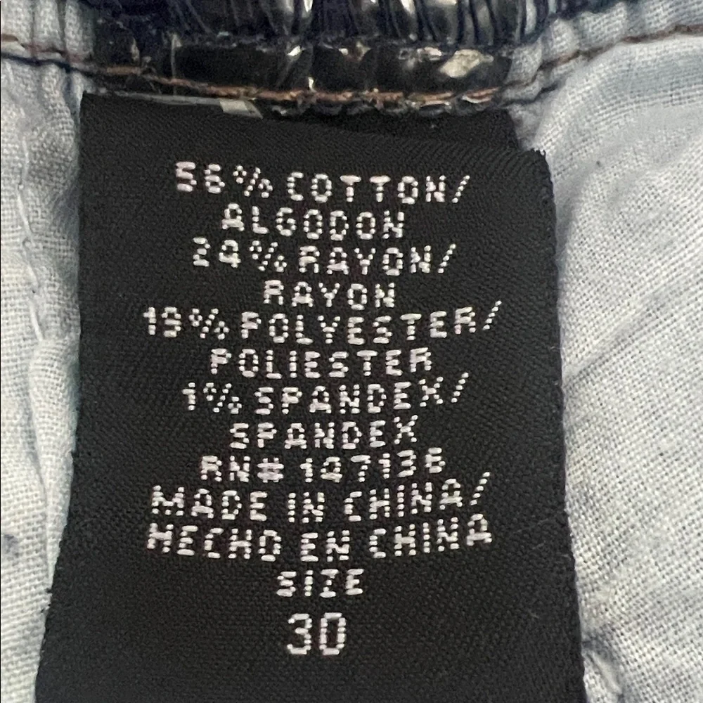 1822 Denim Classic Blue Women's Jeans with Distressed Rips Size 30 - Picture 8 of 8